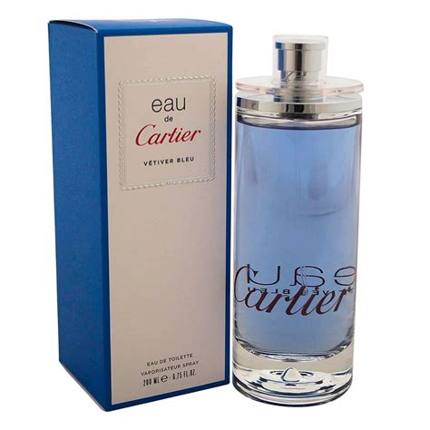 eau de cartier 200ml vetiver bleu|cartier vetiver bleu perfume.